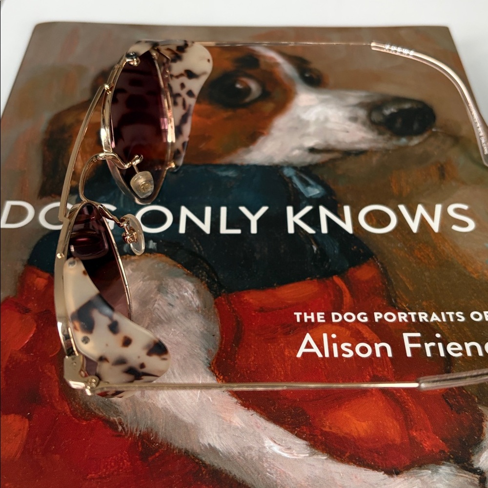 NWOT KREWE Earhart Blinker Sunglasses in Matte Oyster Petal - Picture 7 of 8